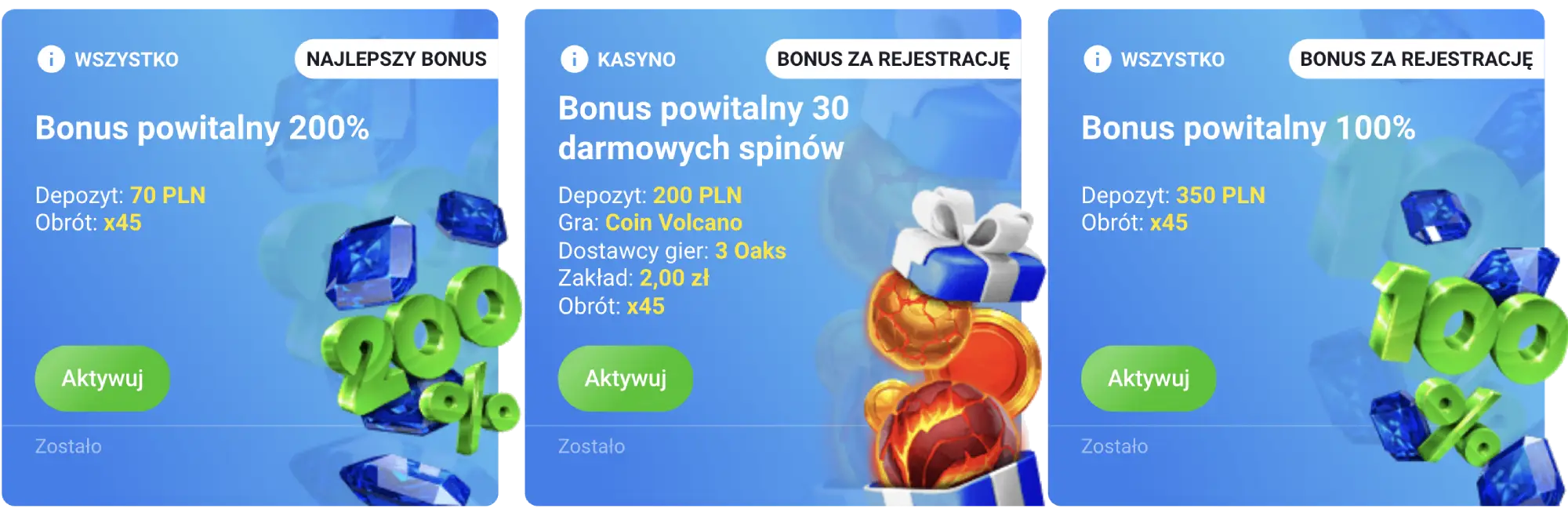 slottica bonus za rejestrację